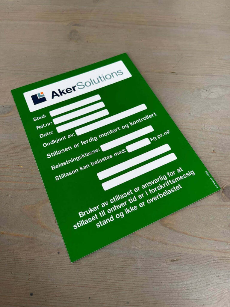Stilasmerking for Aker Solutions.