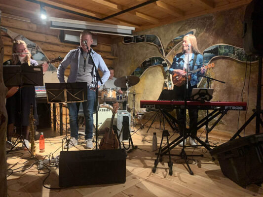 Konsert på event for GV Reklame.